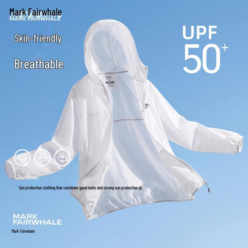 MARK FAIRWHALE Men s UPF50+ Hooded Ice Silk Cooling Sun Protection Jacket XL