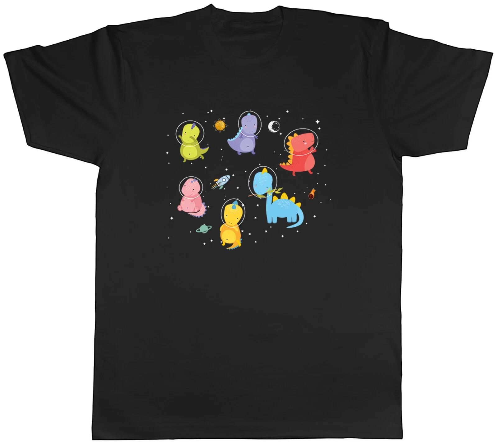 Space Dinosaurs Mens T-Shirt Astronaut Universe Unisex Tee Gift XXL