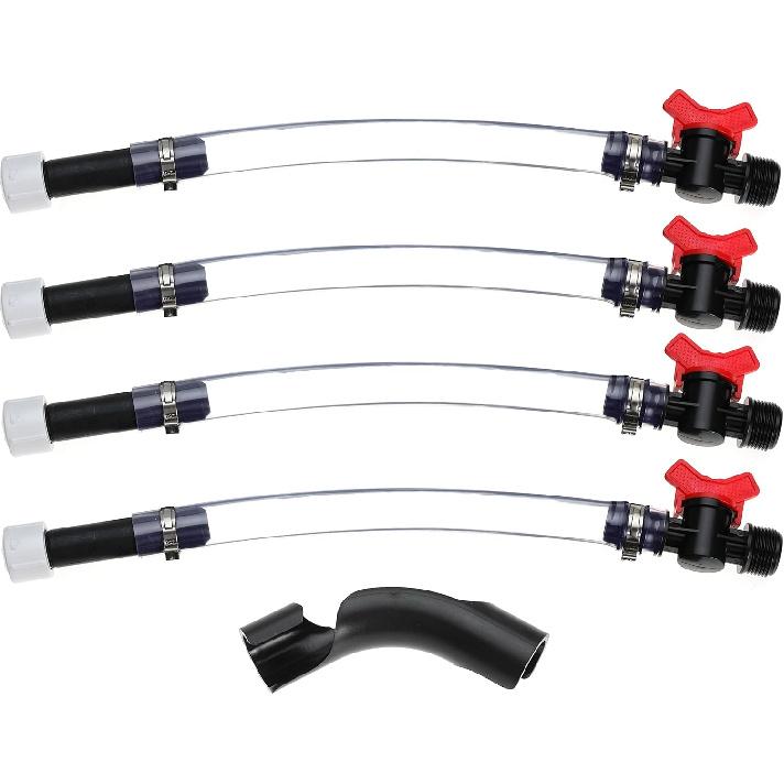 Fuel Filler Jug Hose with Ball Valve Shut Hose Kit for Fuel for Jegs Jugs for LC2 Jugs for Scribner Fuel Jugs Fuel Container Fuel Tank with Hose