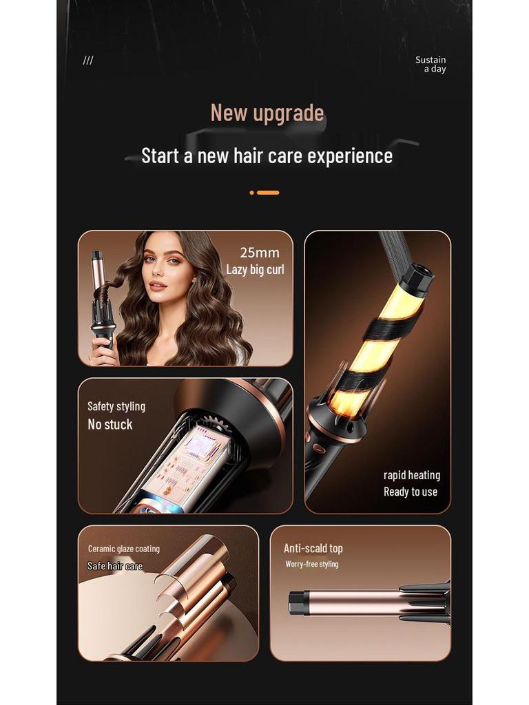 28MM Automatic Curling Iron for Effortless Big Waves