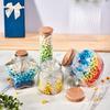 Creative Glass Bottle with Sand, Shells, Lucky Stars, Paper Cranes, and Rainbow Pentagrams