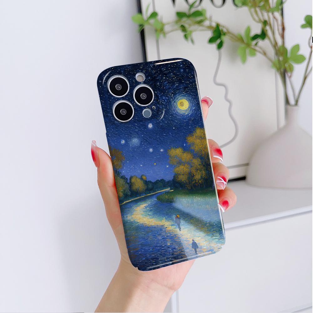 All-inclusive Film Phone Case Cartoon Fashion Design Hard Shell Full Cover Camera Protection Case for iPhone Huawei Honor Vivo Google