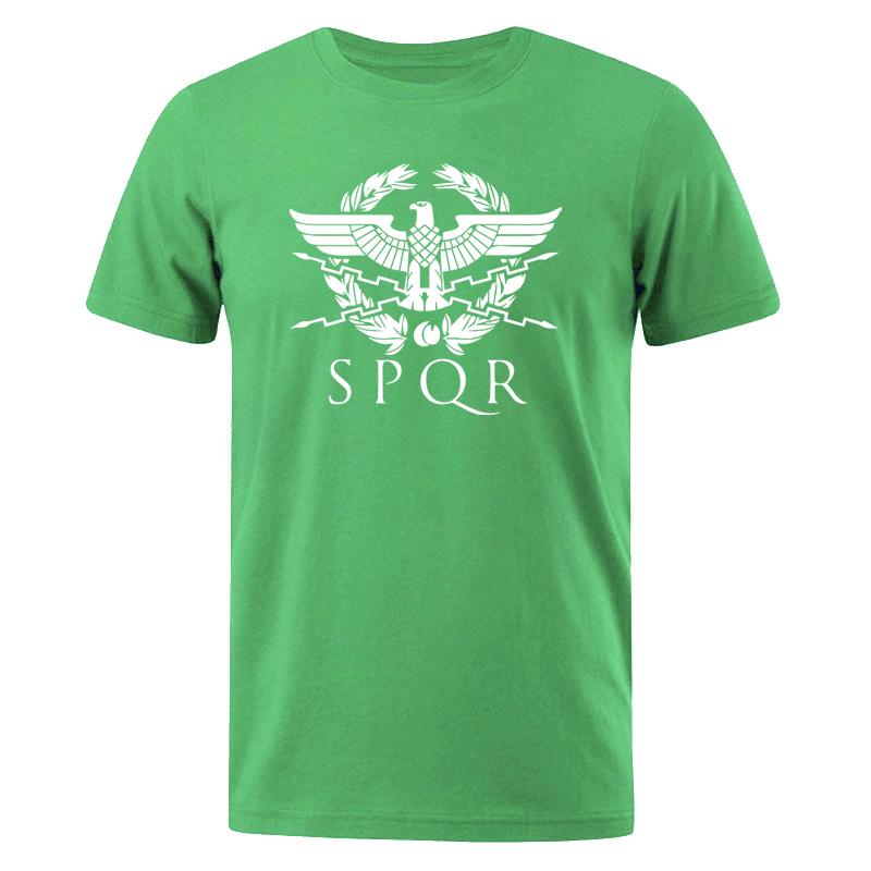 Pánská trička SPQR Římský gladiátor Císařský zlatý orel Letní tričko Pánské Harajuku Punk Rock tričko Ležérní topy Trička