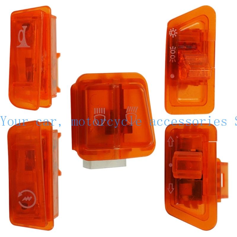 31BC 5pcs Motorcycle Switch Button with Headlight Turn and Horn Functions