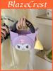 Cartoon Mini Shoulder Bag Pu Material With Zipper Closure For Daily Use
