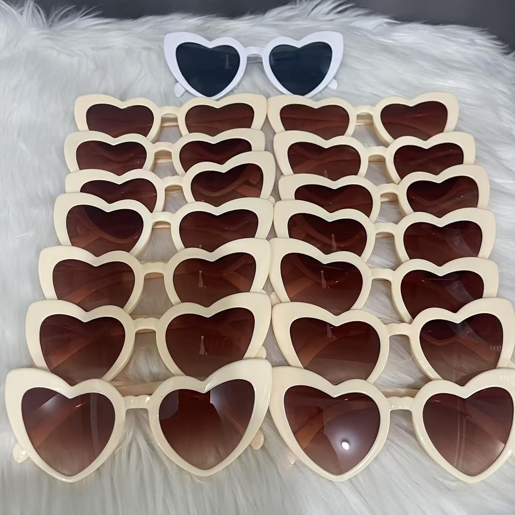 15pcs Heart Shaped Glasses Perfect for Bachelorette Parties Weddings Birthdays And More Ideal Gift for Couples And Friends