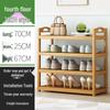 Economical Bamboo Shoe Rack for Home Entrance, Stylish Multi-layer Indoor Storage Cabinet