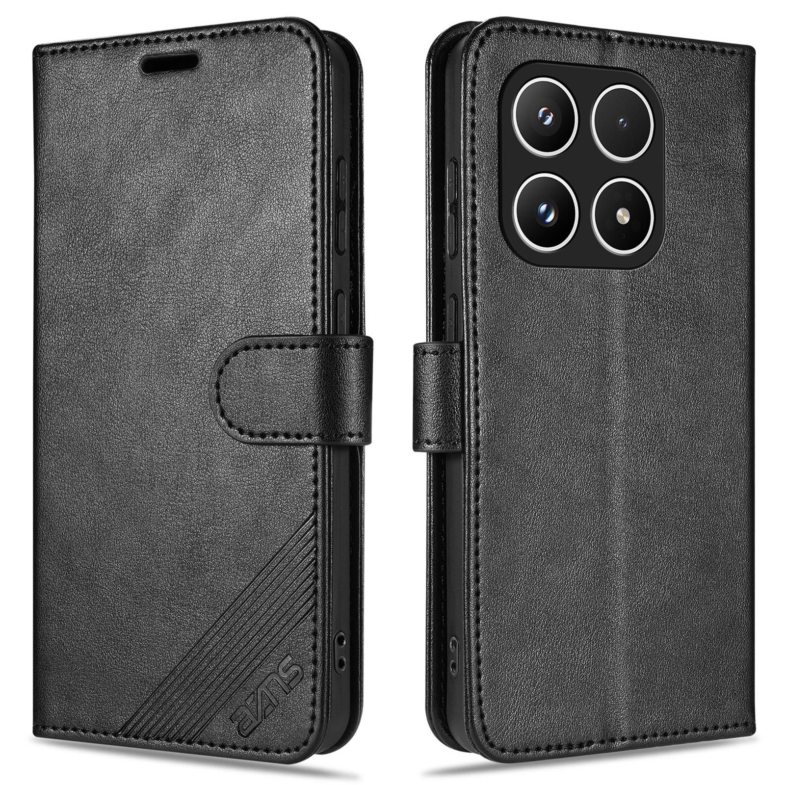 

AZNS For Xiaomi 17 Case Anti-Scratch PU Leather Stand Wallet Phone Cover