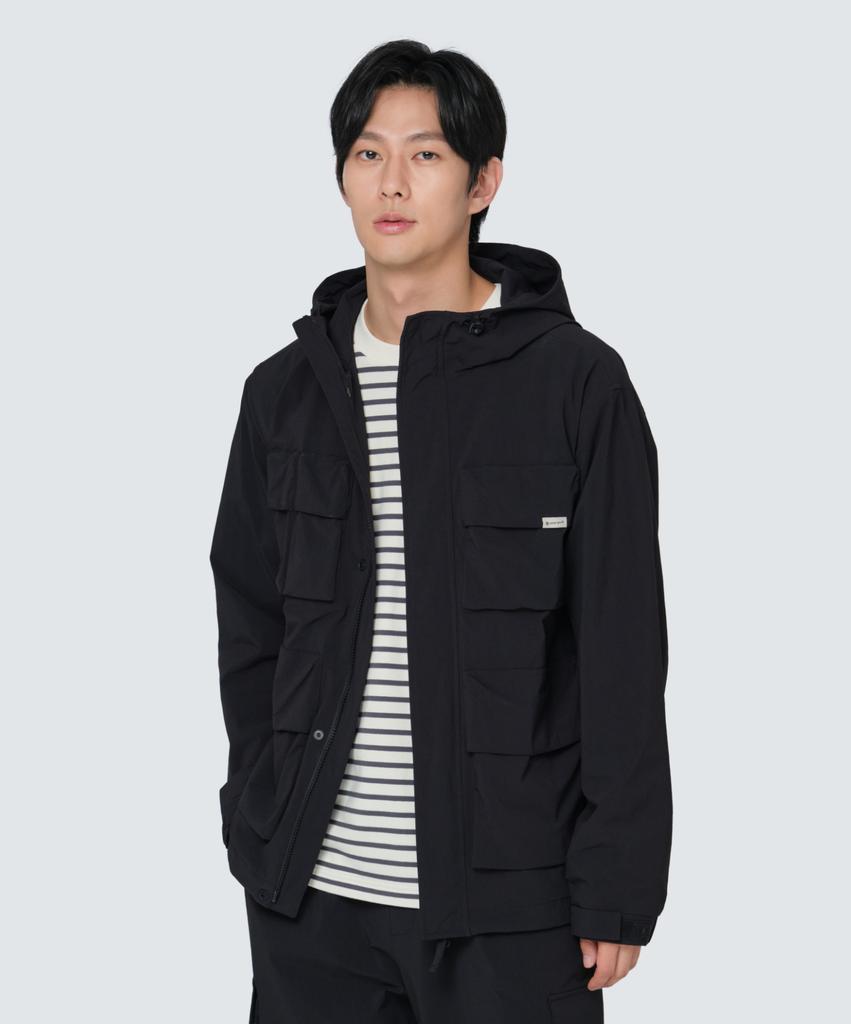 Snowpeak Apparel Root Utility Windbreaker (S24Fmrwb66) Black