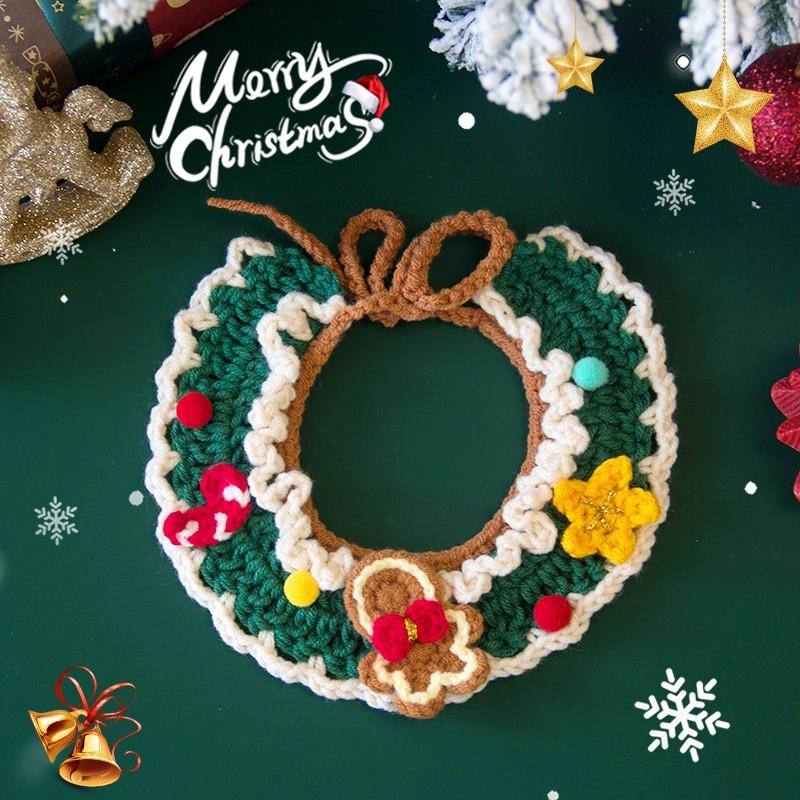 Hundebekleidung Katzenhalsband Katzenbekleidung Weihnachten Haustier Schal Halsband Weihnachten Niedlich Süß Haustier Dekor Schleife Katzenkostüm Katzenzubehör