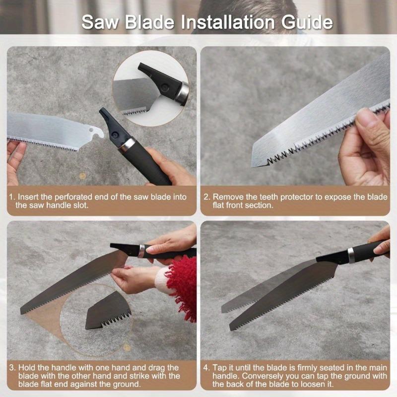 1PC Japanese Pull Saw 10 Inch Hand Saw with Detachable Single Edge Blade Wood Handsaw for Woodworking Tools