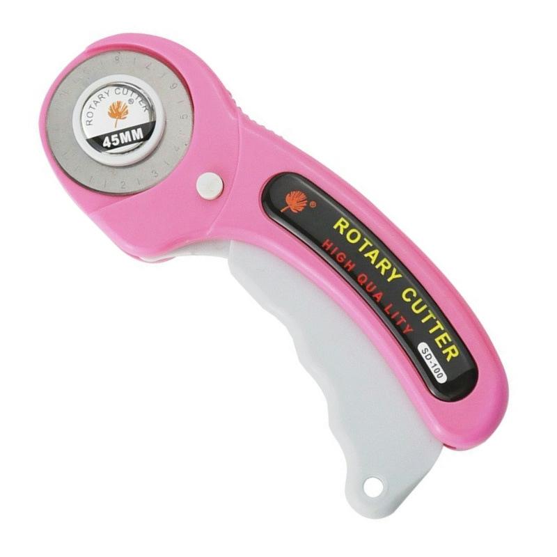 45mm Patchwork Roller Wheel Knife Cloth Cutting Knife Leather Paper Fabric Craft Fabrics Rotary Cutter DIY Sewing Accessories