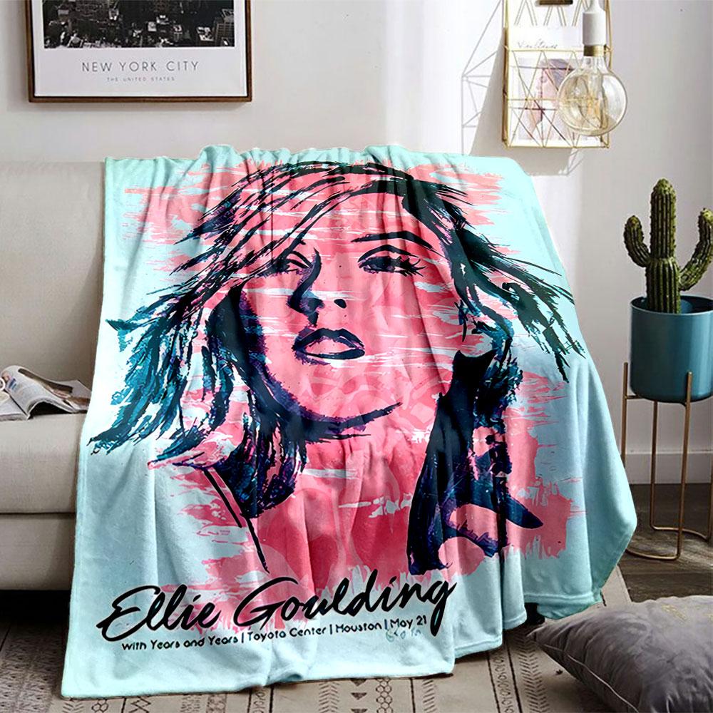 Pink Artistic Portrait Blanket for All Seasons Blanket Lunch Break Throw Gift