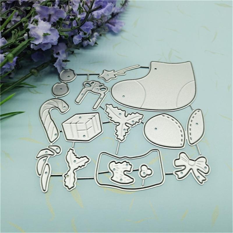 652F Christmas Series Metal Cutting Dies DIY Craft Carbon Steel Embossing Template
