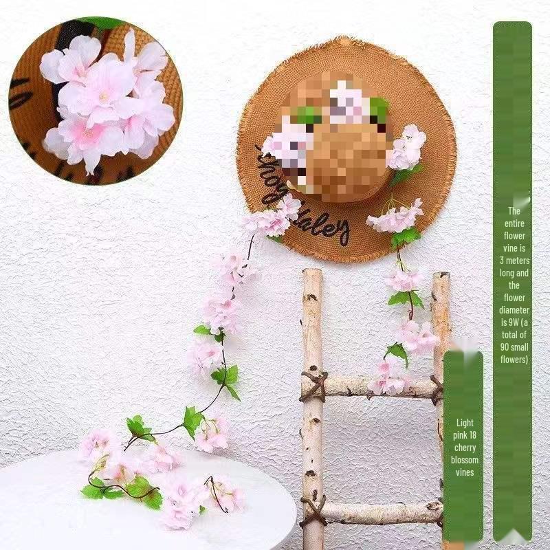 

Штучна гілка вишні Весільний декор - Квіткова стіна та прикраса стелі