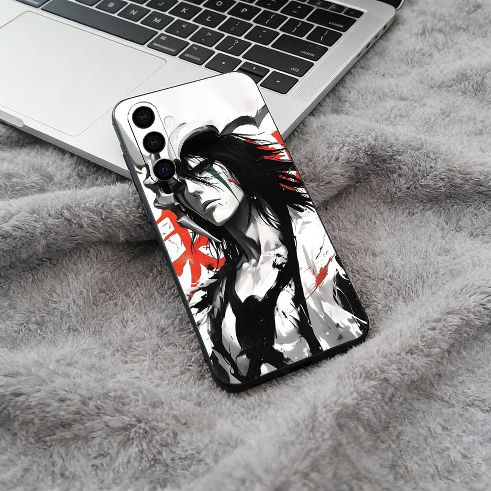 B-BLEACH  Soft Silicone phone Case for Samsung Galaxy A73/A71/A72/A70/A53/A52/A51 - Black