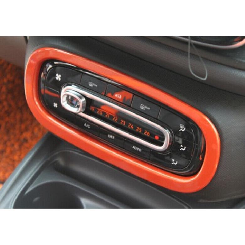 Orange Central Console AC Switch Panel Trim ABS For Benz Smart Fortwo 2015-