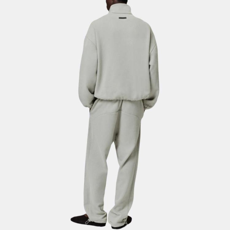 Fear of God Essentials Modern Track Jacket With Piping Abbey Stone/Abbey Stone Men Outerwear Tan 202SP256896F