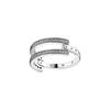 Pandora Pavé Logo Double Ring Hollow Decoration 925 Silver Ring Women rings 192779C01