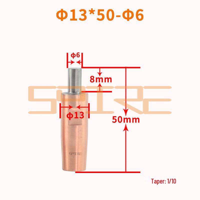 

Chromium Zirconium Copper Tungsten Electrode for Water-Cooled Spot Welders with Copper Wire and Silver Contact Point.
