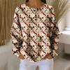 Women's Casual Shirts Long Sleeve Tops Button Up V Neck Loose Knit Fall Favorites For Women