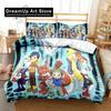 Set Biancheria da Letto Anime Digimon Adventure Singolo Gemello Matrimoniale Queen King Size Set Letto Adulto Bambino Camera da Letto Mostro Avventura Cartone Animato Biancheria da Letto