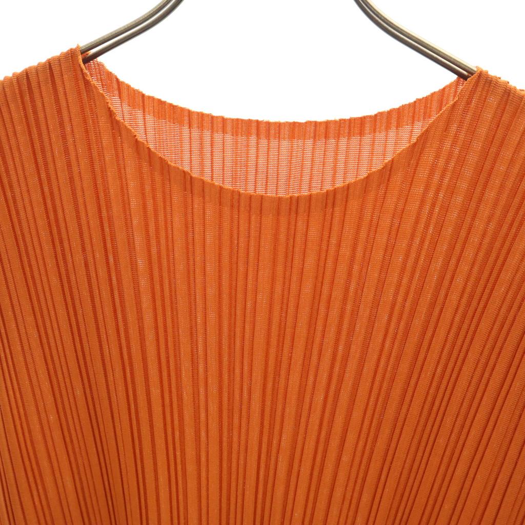 PLEATS PLEASE made in Japan No sleeve Pleated Cut 3 Isseimi Sunburn Women Used