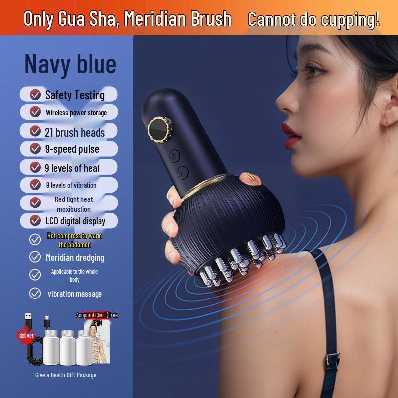 Smart Electric Gua Sha Massager: Full Body Vacuum Cupping & Meridian Brush
