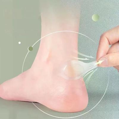 5 Pièces Protecteur de Talon en Gel Patchs pour Pieds Adhésifs Coussinets Ampoules Hydrocolloïdes Doublure de Talon Autocollants pour Chaussures Plâtre Soulagement de la Douleur Soin des Pieds