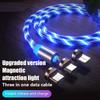 Glowing Cable Mobile Phone Charging Cables Led Light Micro Usb Type C Charger For Samsung Iphone Magnetic Phone Charge Wire Cord
