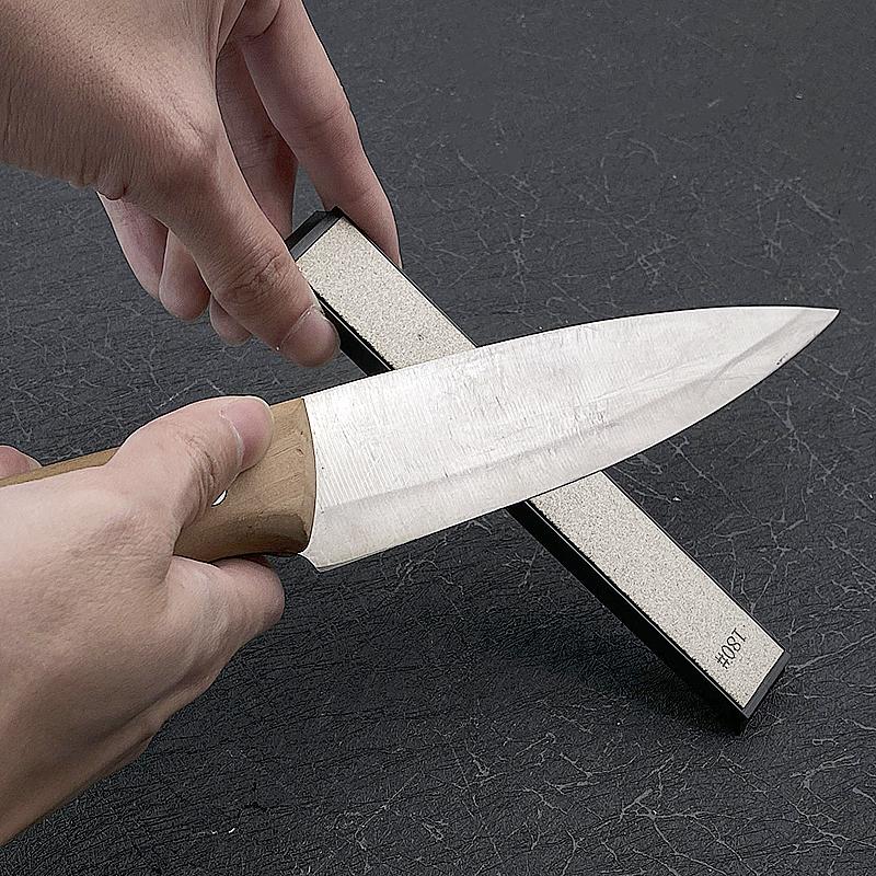 Sistema di affilatura per coltelli da cucina con pietra diamantata 3000# Affilacoltelli professionale ad angolo fisso Strumento ausiliario Pietra per affilare domestica