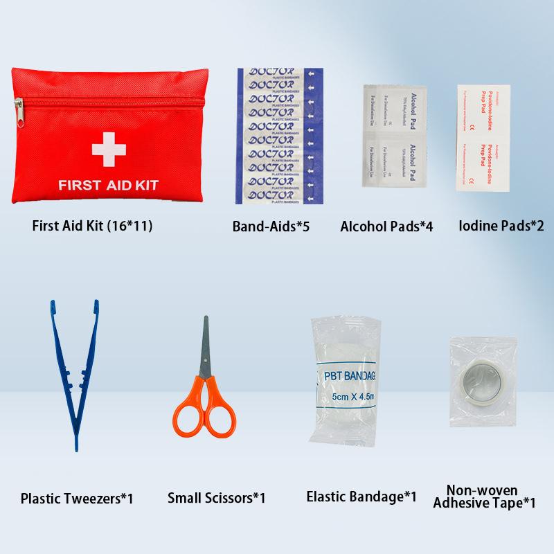 Car First Aid Kit Car Emergency Kit Rescue Kit Family Outdoor Portable Lifesaving Kit Set