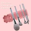 Silicone Makeup Brush Cleaner Tool Wall Mounted Suction Cup Makeup Brush Drying Rack Cleaning Drying Makeup Brush