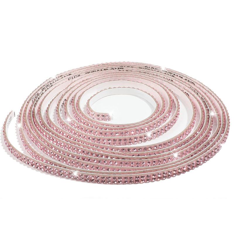 5m Self Adhesive Crystal Rhinestone Sticker Ribbon DIY Sticker Rhinestones Tape Arts Crafts Car Phone Auto Interior Decoration