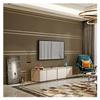 9.5M Roll Modern Wallpaper Deerskin Velvet Wallpaper Non-woven Fabric 3D Stripe Living Room Bedroom TV Background Wall Stickers