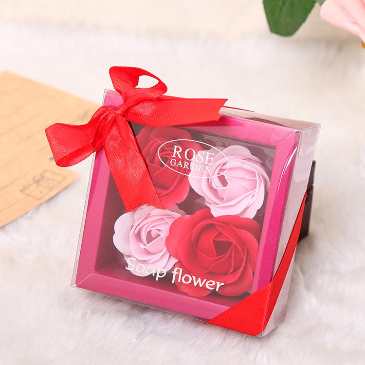 Rose Soap Flower Gift Box for Birthday, Qixi, or Valentine's Day - Multifunctional Floral Simulation