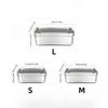Stainless Steel Square Lunch Box Sealed Insulation Bento Box Lunch Box Canteen Large Capacity Compartment Lunch Box