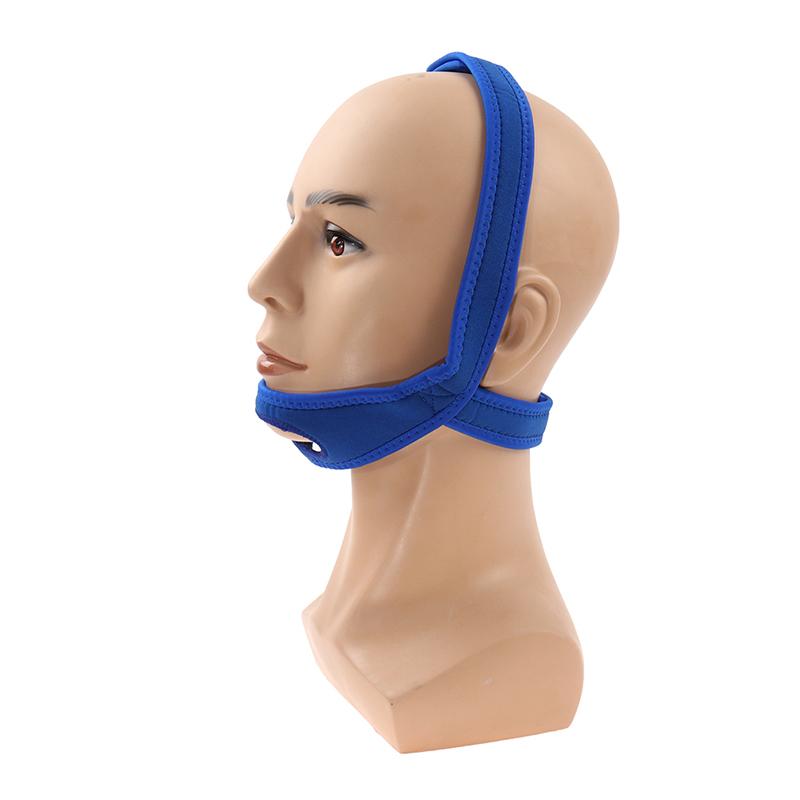 Εξωτερικός Ιμάντας Πηγουνιού Ελαφρύς Μαύρος και Μπλε Ιμάντες Ύπνου Ροχαλητού