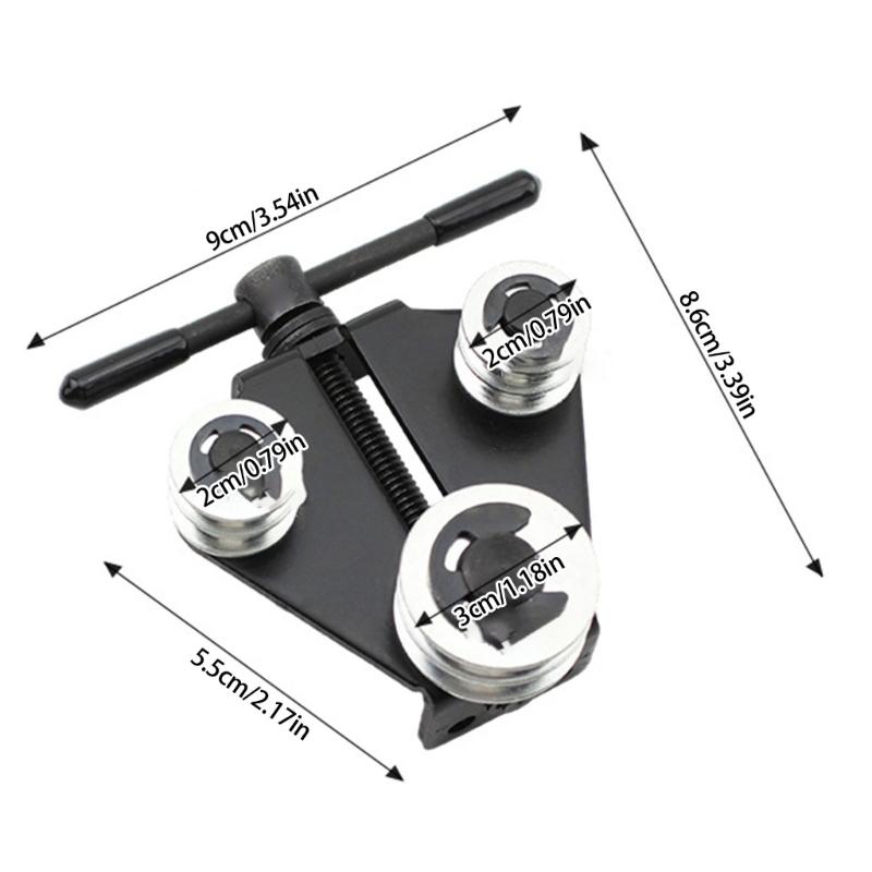 Easy to Use Brakes Tube Straightener Bender Quality Steel Materials Adjustable Design for Simple Efficient Operation