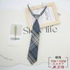 Tie Plaid Women Free Knotting Student College Style Japanese Short Uniform School Uniform Accessories Lazy