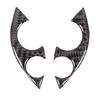 2Pcs/Set Car Carbon Fiber Steering Wheel Decoration Cover Trim Sticker Fit for Benz Smart 453 Fortwo 2016-