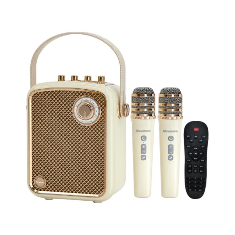 Newmine K513 Portable Bluetooth Karaoke Speaker with Dual Mics
