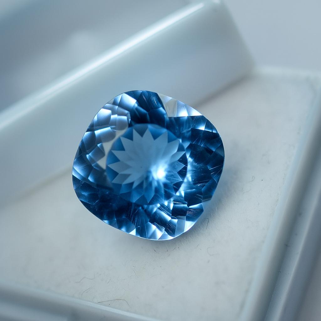 Natural Blue Sapphire Loose Gemstone Quality 11 ct Square Cushion Cut September Birthday Birthstone
