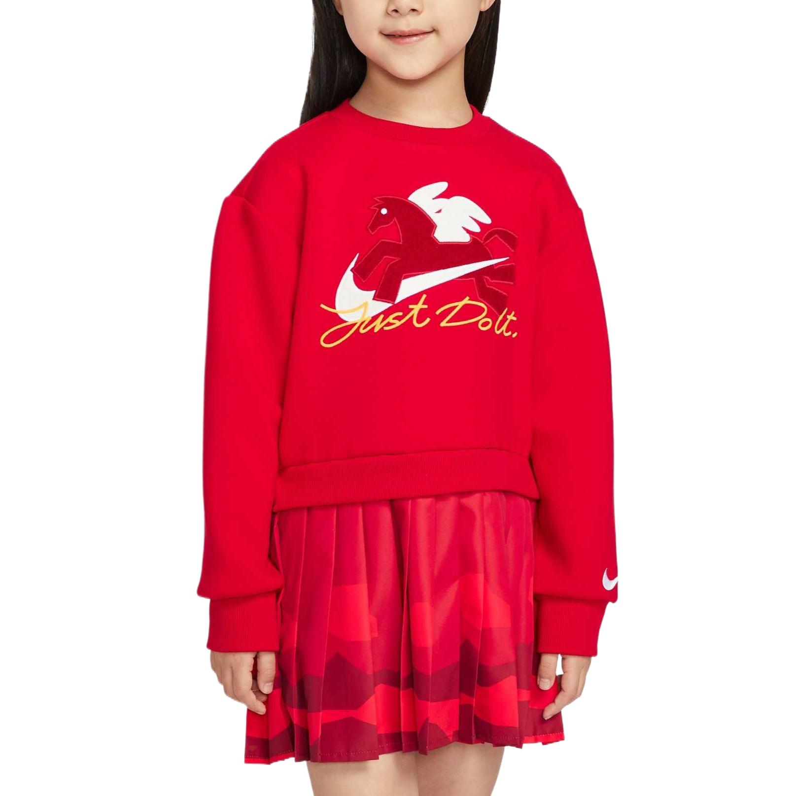 Nike Kids Dresses Crew Neck Moderate Short IU5477-657 M