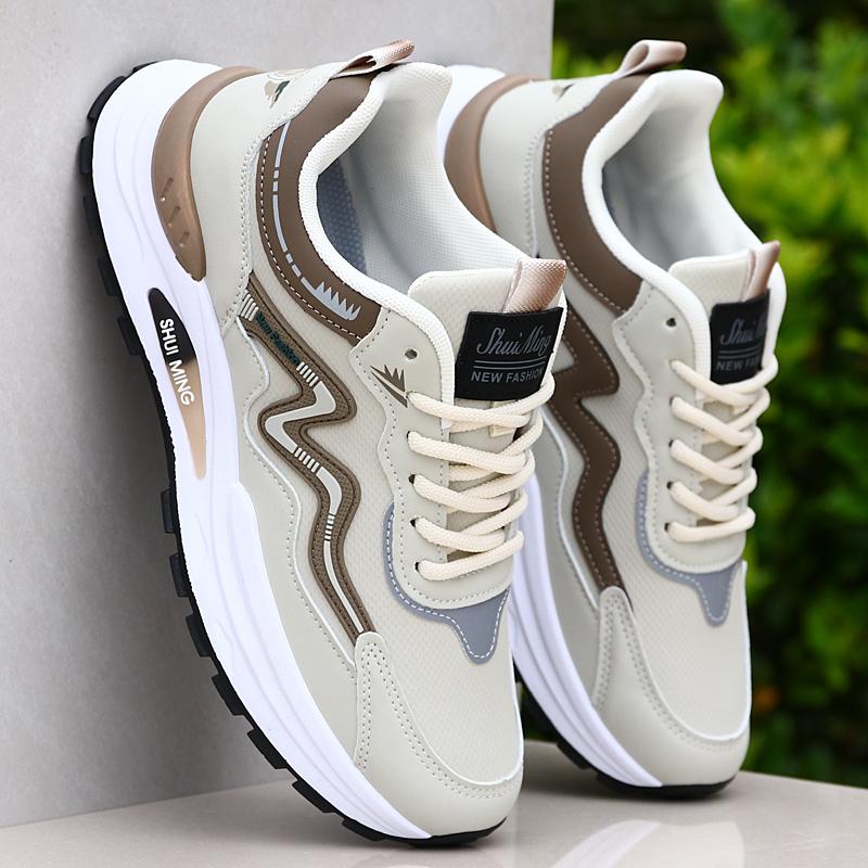 Winter velvet warm cotton shoes leather surface waterproof thickened sports shoes soft sole non-slip casual running shoes