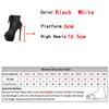 Sexy Mesh Peep Toe Party Club Stripper Pole Dance Platform Boots Fashion Zip Lace-Up Extreme High Heels Dancing Shoe Women