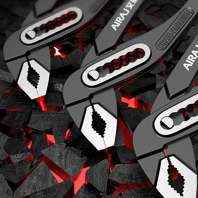 AIRAJ 8 Zoll Wasserpumpenzange Langlebiger Kohlenstoffstahl Schnellverschluss Sanitärzange Kombizange Klempner Handwerkzeuge