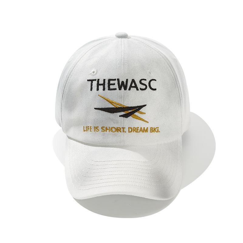 Retro washed old hat men's versatile street trendy brand embroidery big head circumference showing face small cap
