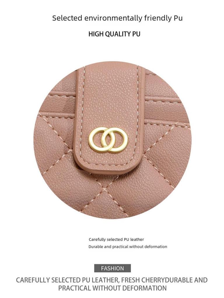 Korean Style Women's Wallet: Compact Card Holder & Coin Purse