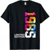40 YEARS 40TH BIRTHDAY LIMITED EDITION 1985 Men T Shirt Vintag Soft Stretched Slightly Breathable Streetwear Graphic Tops